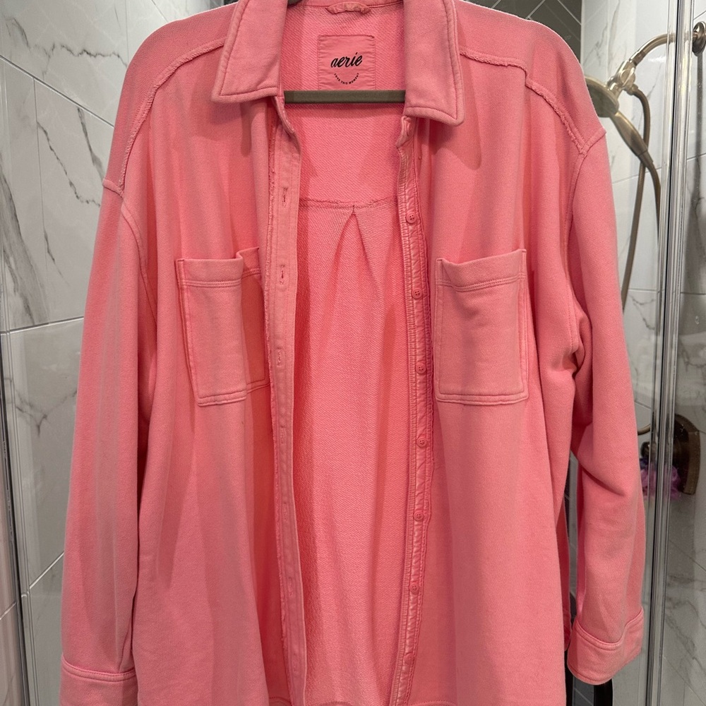 Aerie pink shacket
